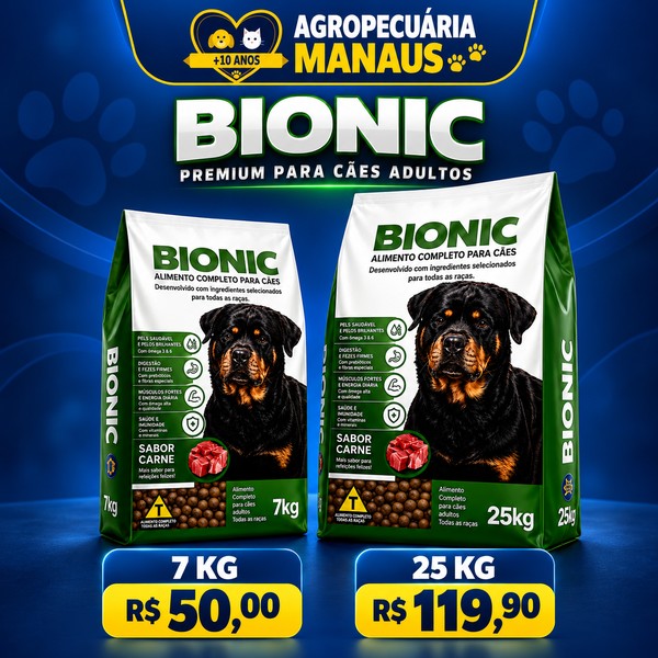 Ração Bionic Premium Cães Adultos 7 kg
